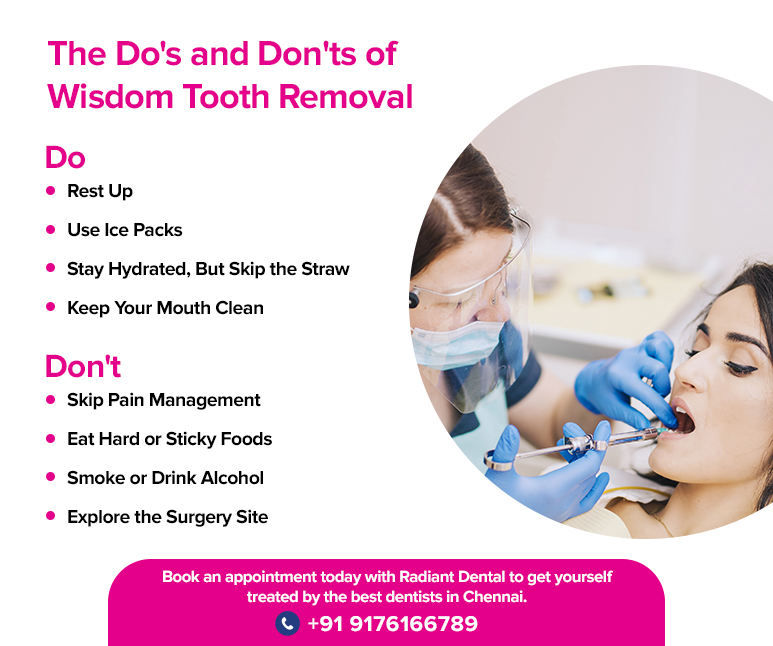 dos and donts of wisdom tooth removal
