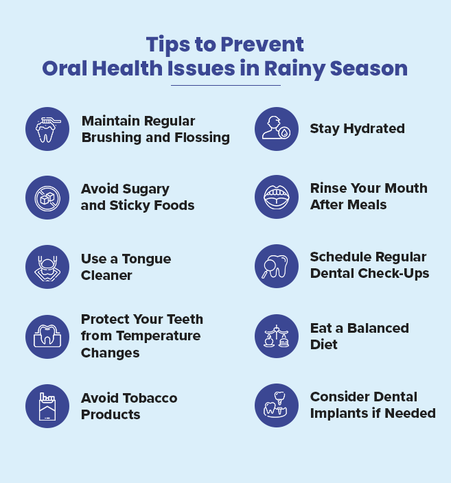 prevent oral health issues in rainy season