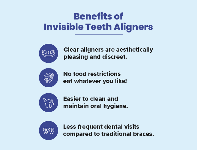 benefits of invisible teeth aligners