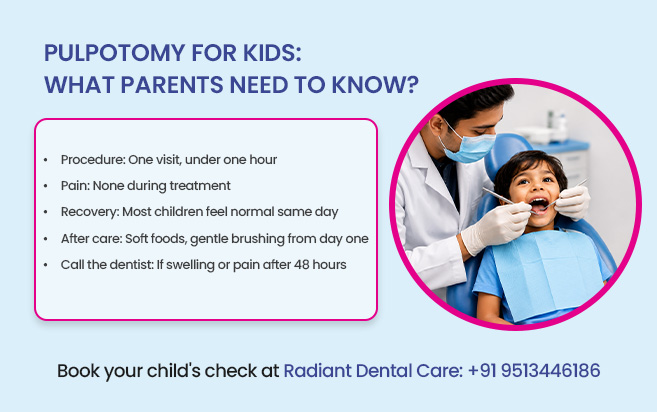 pulpotomy for kids- what parents need to Know