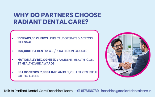 why do partners choose radiant dental care